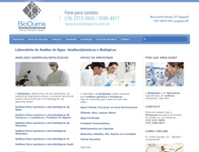 Tablet Screenshot of bioquimis.com.br